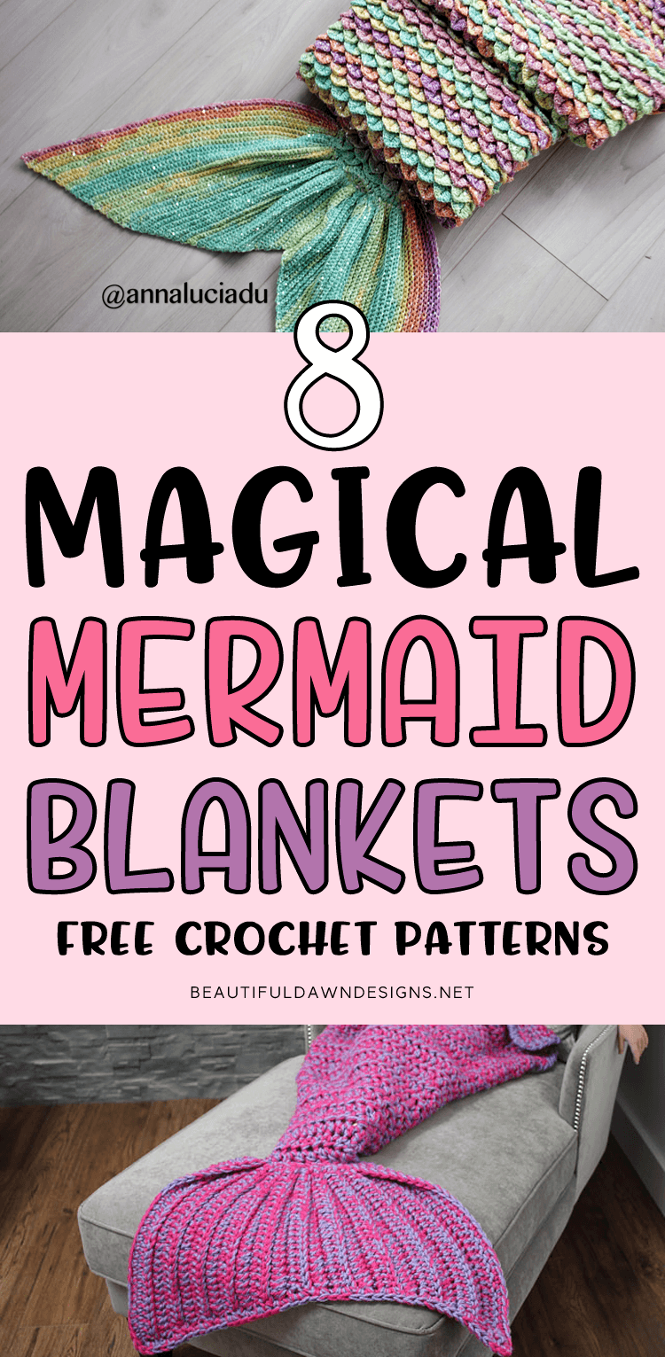 8 Magical Mermaid Blanket Crochet Patterns