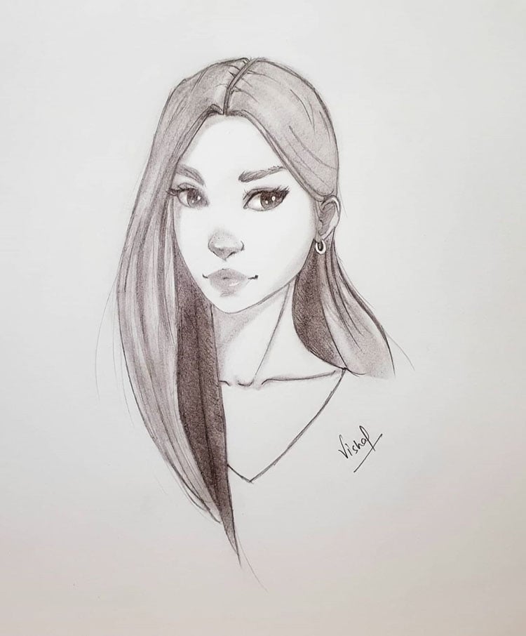 GIRL WITH HOOP EARRING