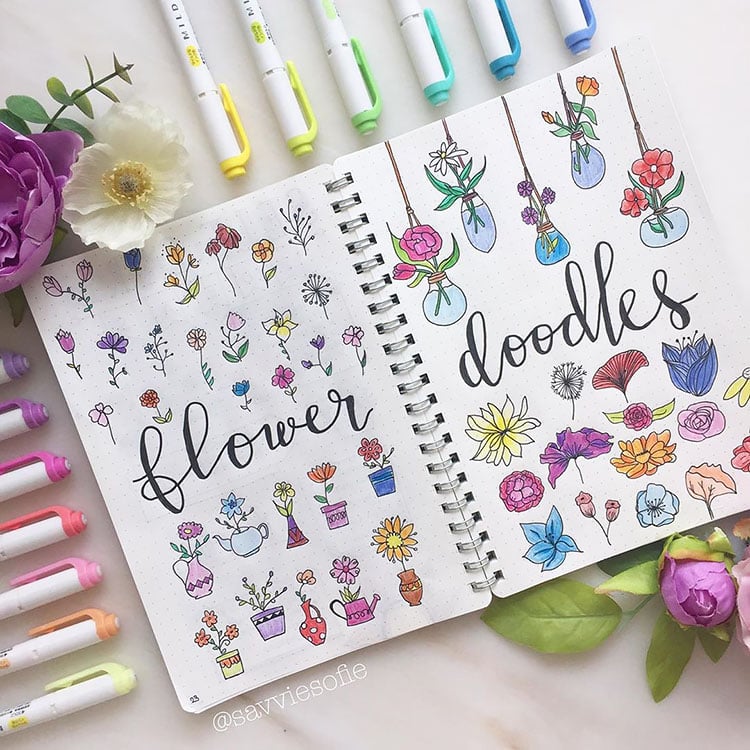 48 Bullet Journal Doodle Ideas Perfect for Beginners