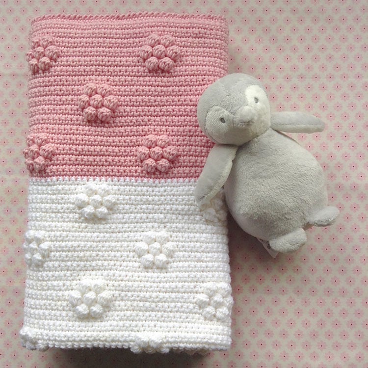 crochet baby girl blanket