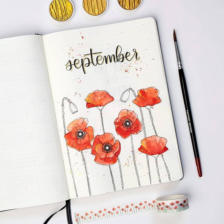 25+ Best September Bullet Journal Cover Ideas for 2021 - Beautiful Dawn