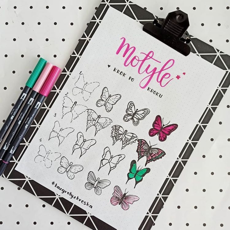 HOW TO DRAW BUTTERFLIES