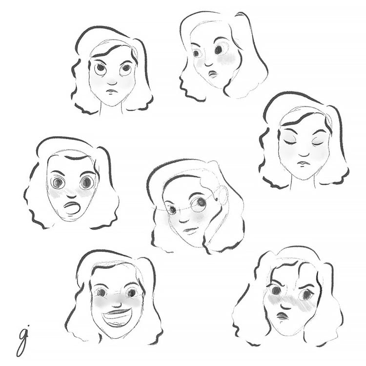 facial expressions cartoon