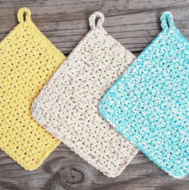 14 Beautiful Crochet  Potholder Patterns Beautiful Dawn 