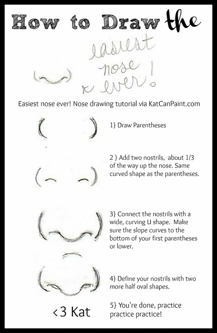 HOW TO DRAW A NOSE