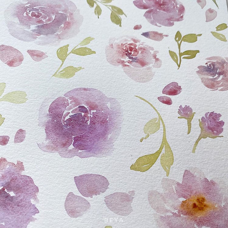 75 Watercolor Flower Painting Ideas for Beginners - Beautiful Dawn Designs   Watercolor flower art, Watercolor paintings tutorials, Diy watercolor  painting