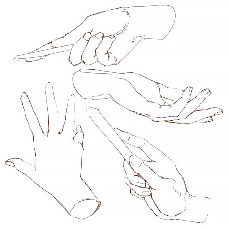 How To Draw Holding Hands, Step by Step, Drawing Guide, by Dawn