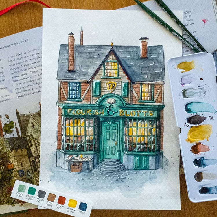 26 Watercolor House Paintings That Will Inspire You Beautiful Dawn