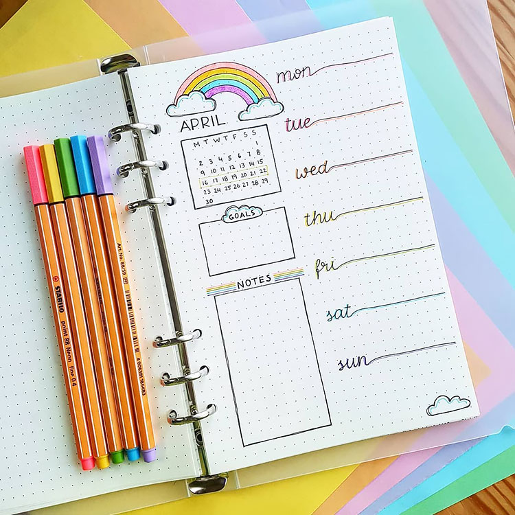 21 Bullet Journal Weekly Planner Ideas - Beautiful Dawn Designs