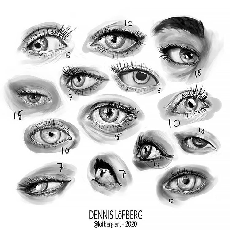 How To Sketch An Eye, Step by Step, Drawing Guide, by quynhle - DragoArt