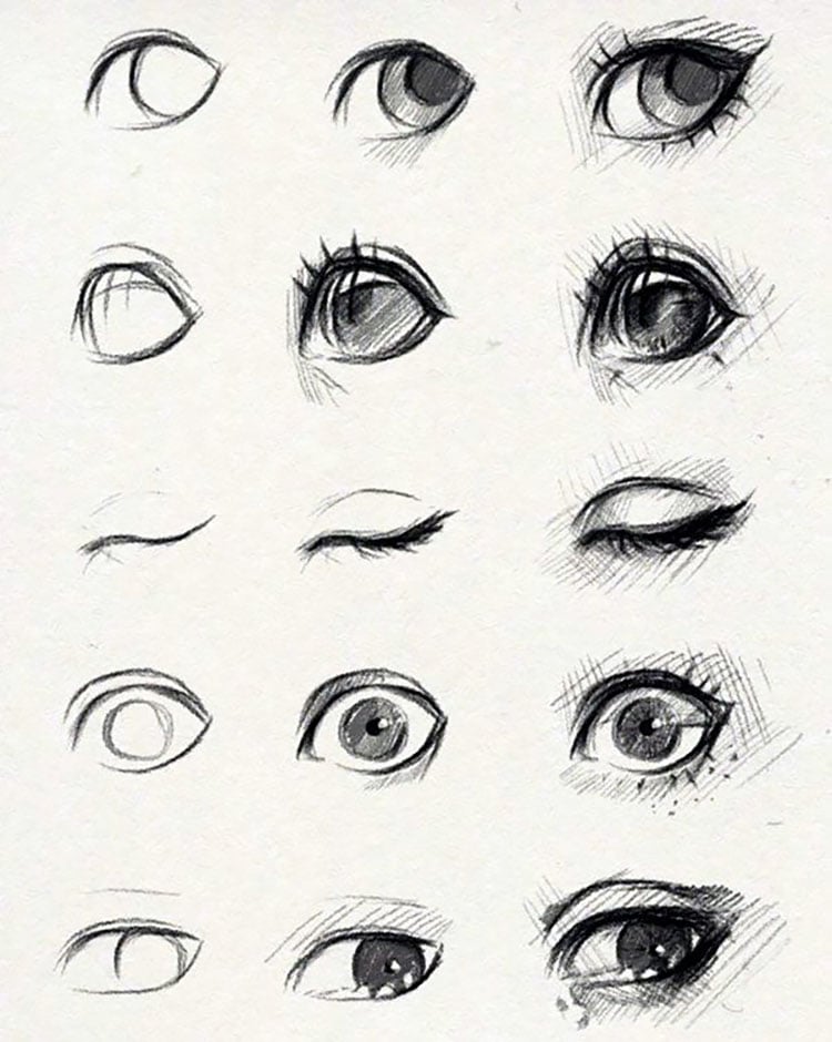 easy drawing ideas eyes  Clip Art Library