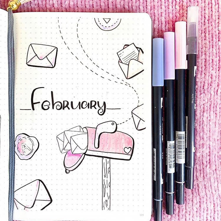 30 Bullet Journal Spread Ideas for February 2023 Beautiful Dawn Designs