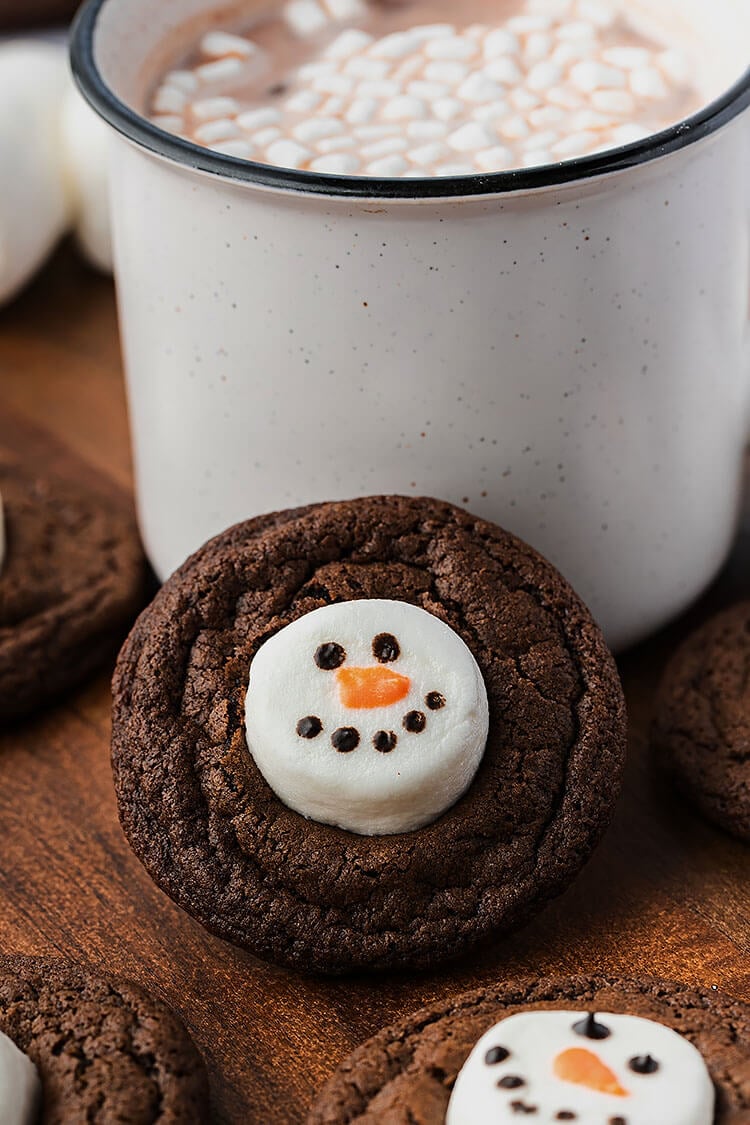 Snowman Hot Cocoa Cookies