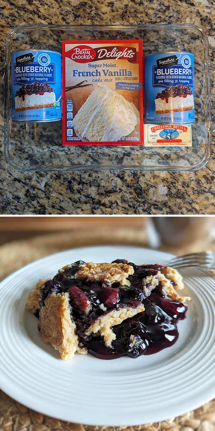 blueberry dump cake