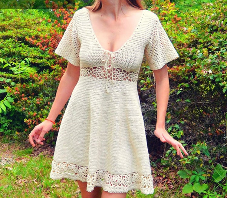 Handmade Summer Crochet Dress Pattern - KnitcroAddict