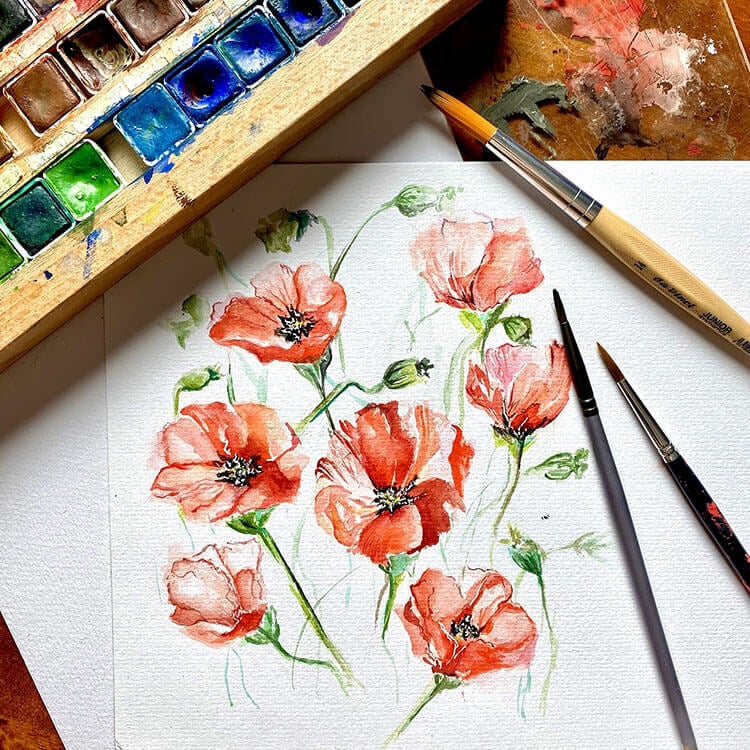 23 Beautiful Watercolor Painting References Beautiful Dawn Designs