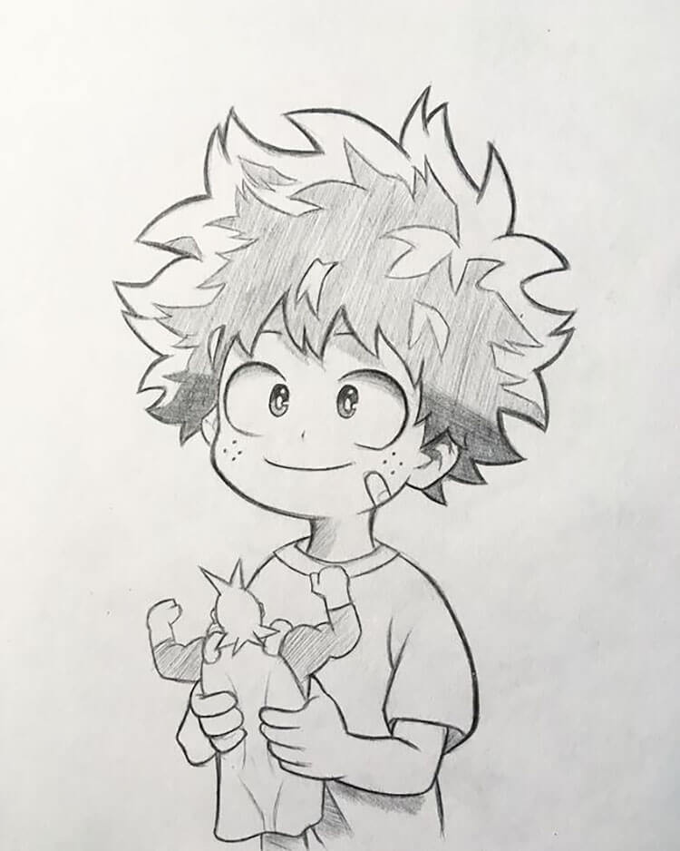  IZUKU DE MY HERO ACADEMIA DRAWING 