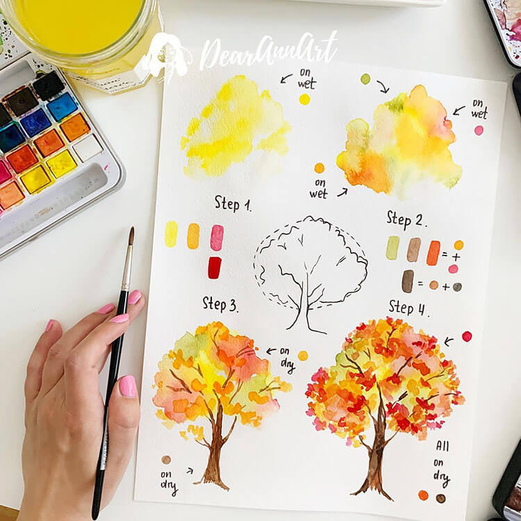 23 Beautiful Watercolor Painting References - Beautiful Dawn Designs