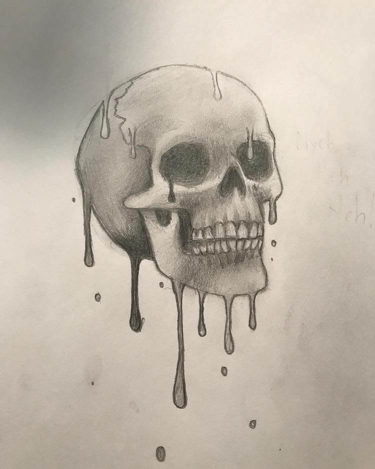 20 Cool Skull Drawing and Sketch Ideas Beautiful Dawn Designs