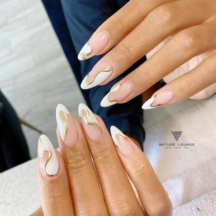 16 White And Gold Nails Perfect For Any Occasion - Beautiful Dawn Designs