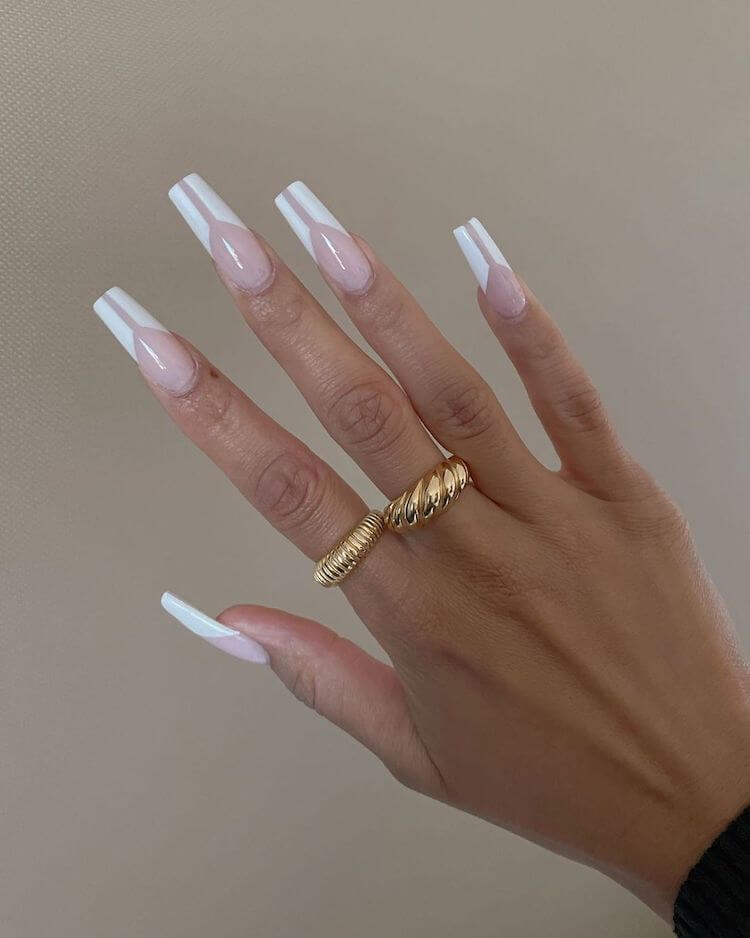 modern french tip nails