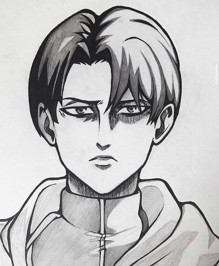 16 Drawings of Levi Ackerman from Attack on Titan - Beautiful Dawn Designs