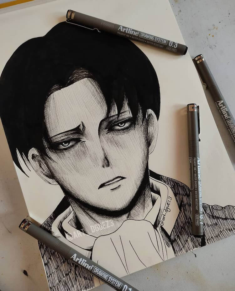 levi attack on titan sketch