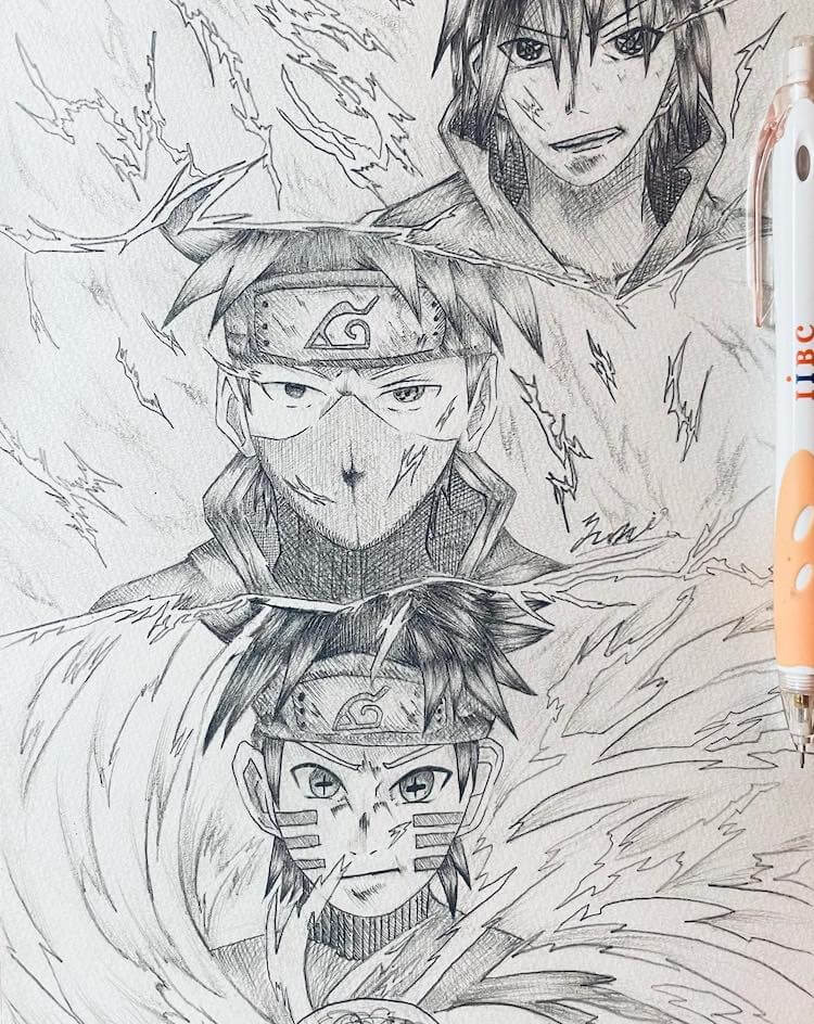 VKS Collections - Anime : Naruto Character : Naruto Uzumaki #drawing #anime  #animedrawing #art #animeart #animepage #animestuff #animeaccount # animenaruto #animefan #natsudrawing #vkscustomid