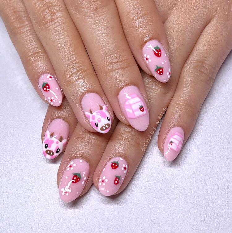 15 Cute Strawberry Nail Design Ideas Beautiful Dawn Designs