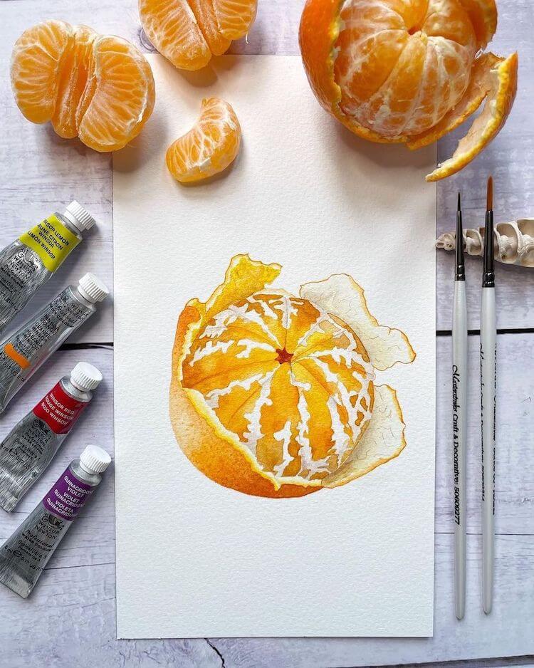 Easy Watercolor Fruit Painting Ideas - Beautiful Dawn Designs