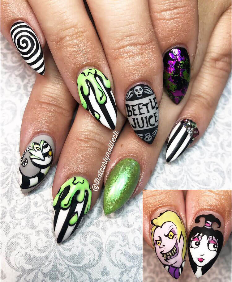 Beetlejuice and Lydia Nails