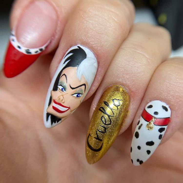 Cruella de Vil Nails