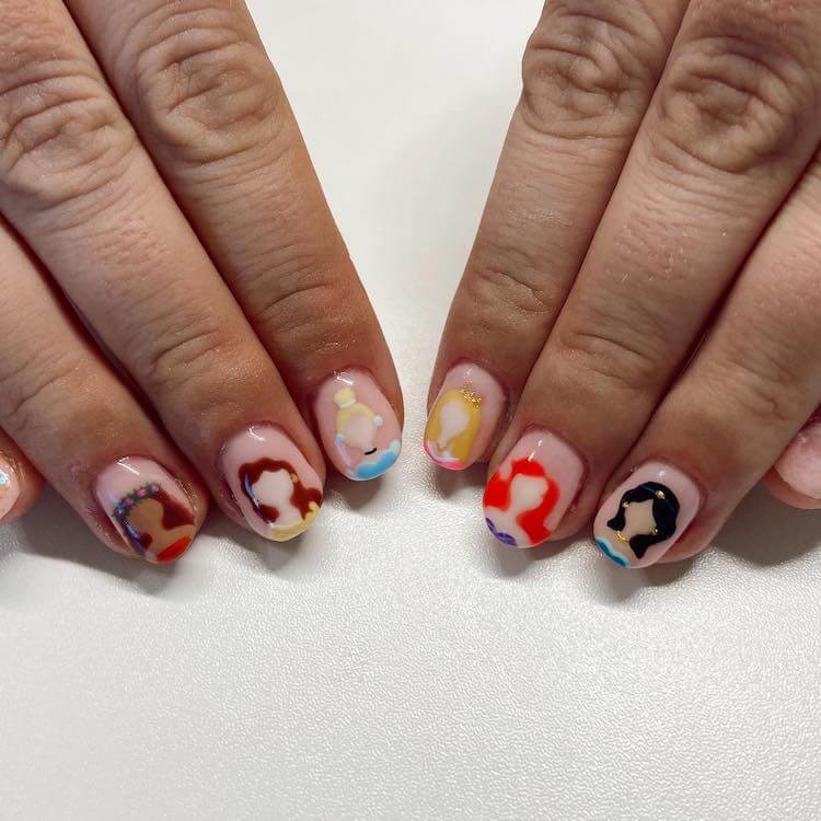 Disney Princess Nails