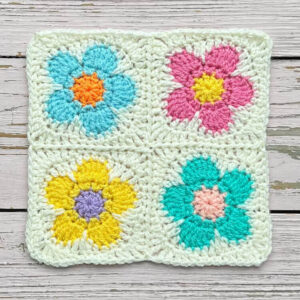 flower granny square pattern