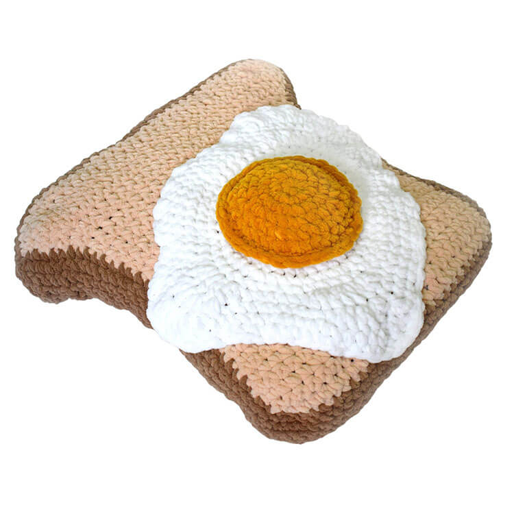 Toast and Egg Pillow