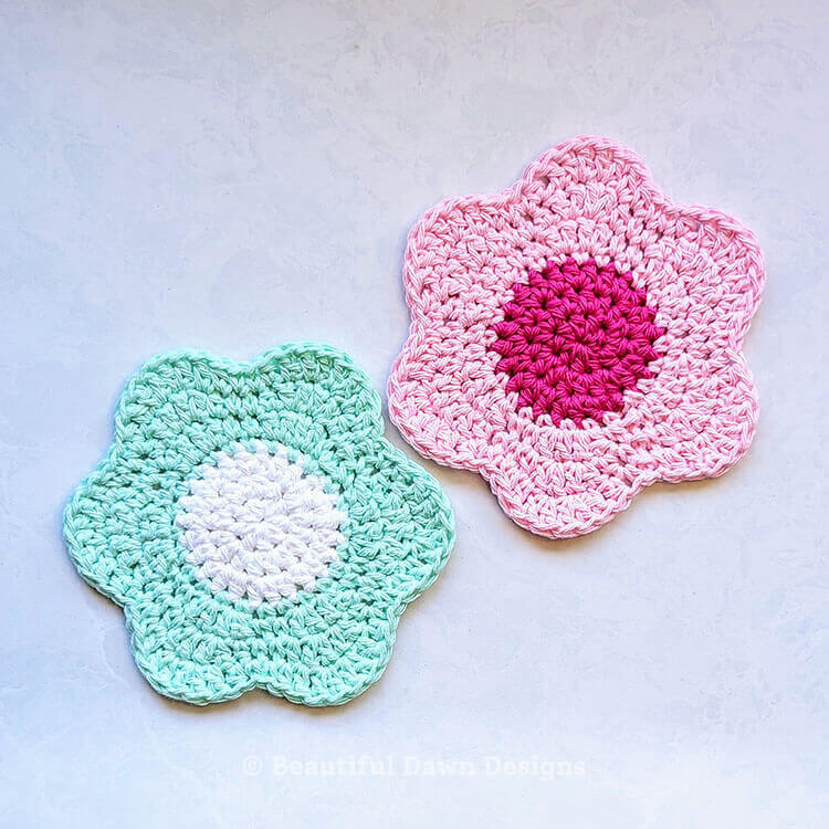 Easy Flower Coaster
