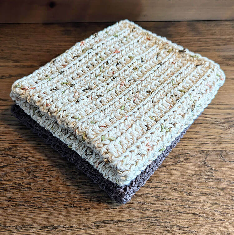 fall harvest dishcloth