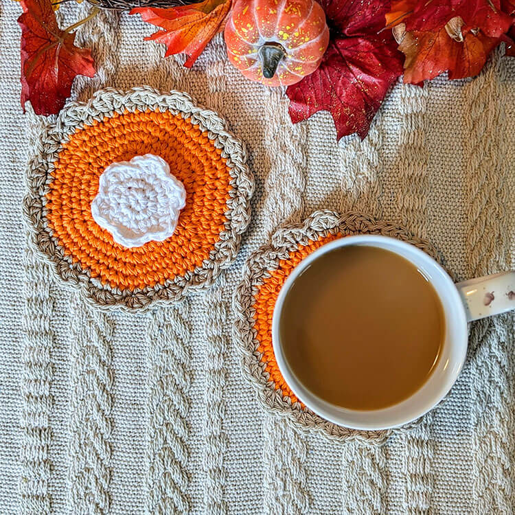 Pumpkin Pie Coasters