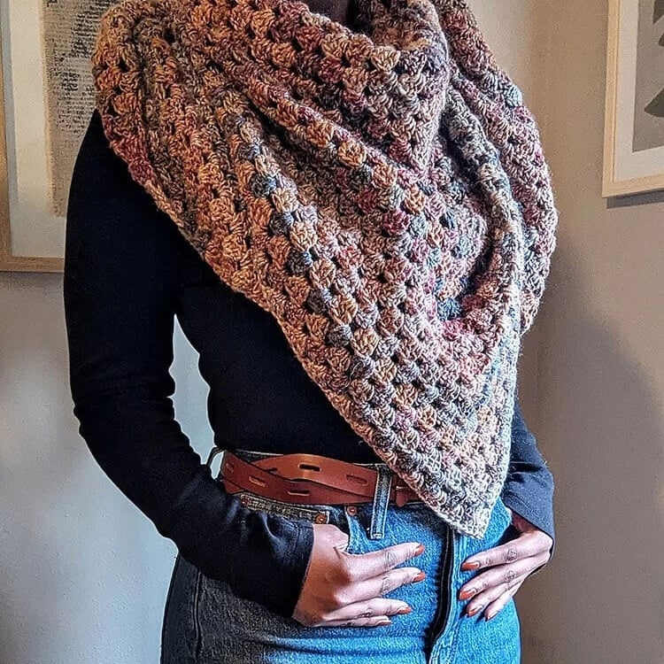 granny shawl feature
