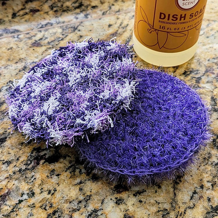 easy dish scrubby