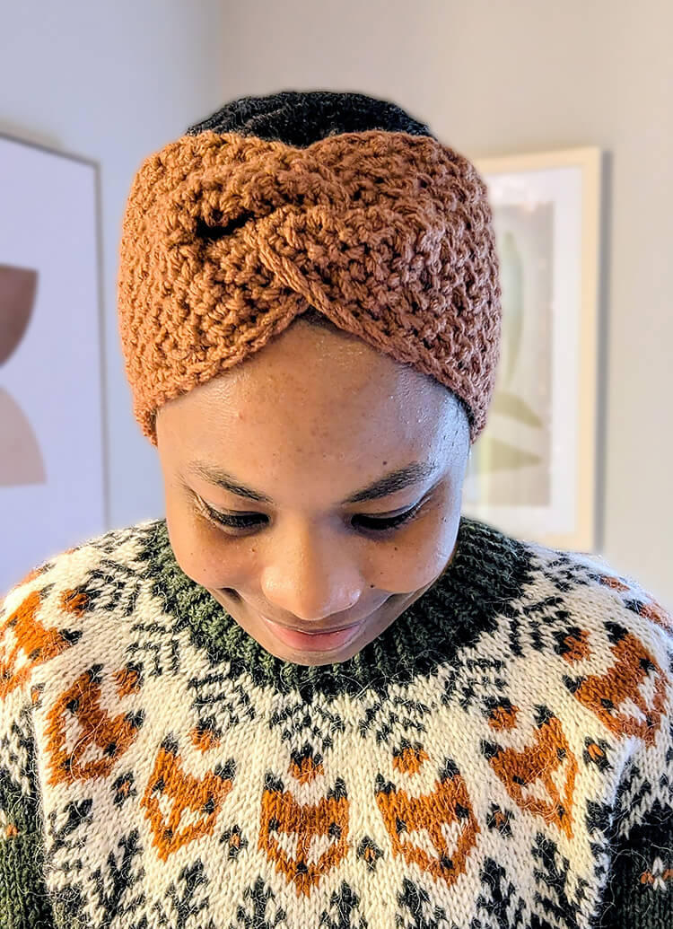 Chestnut Ear Warmer Crochet