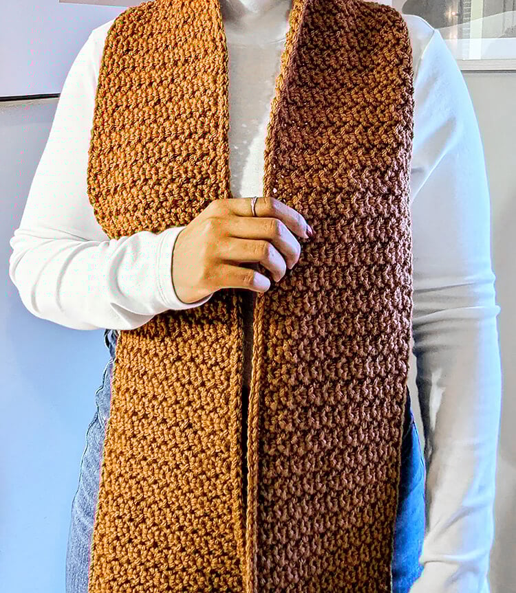 Chestnut Scarf Long