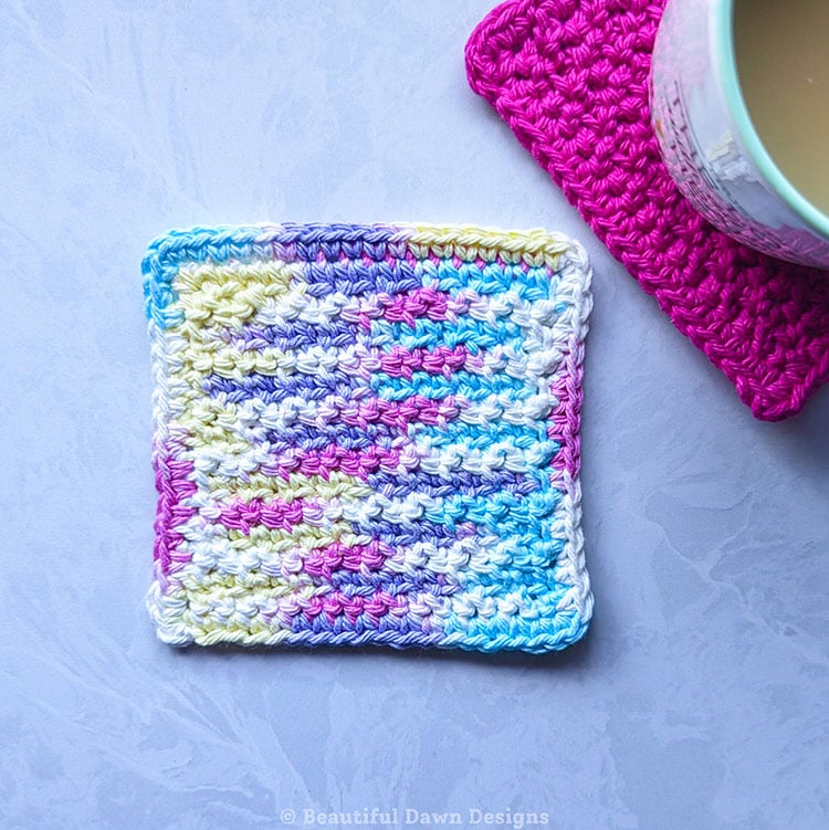 cotton candy coaster