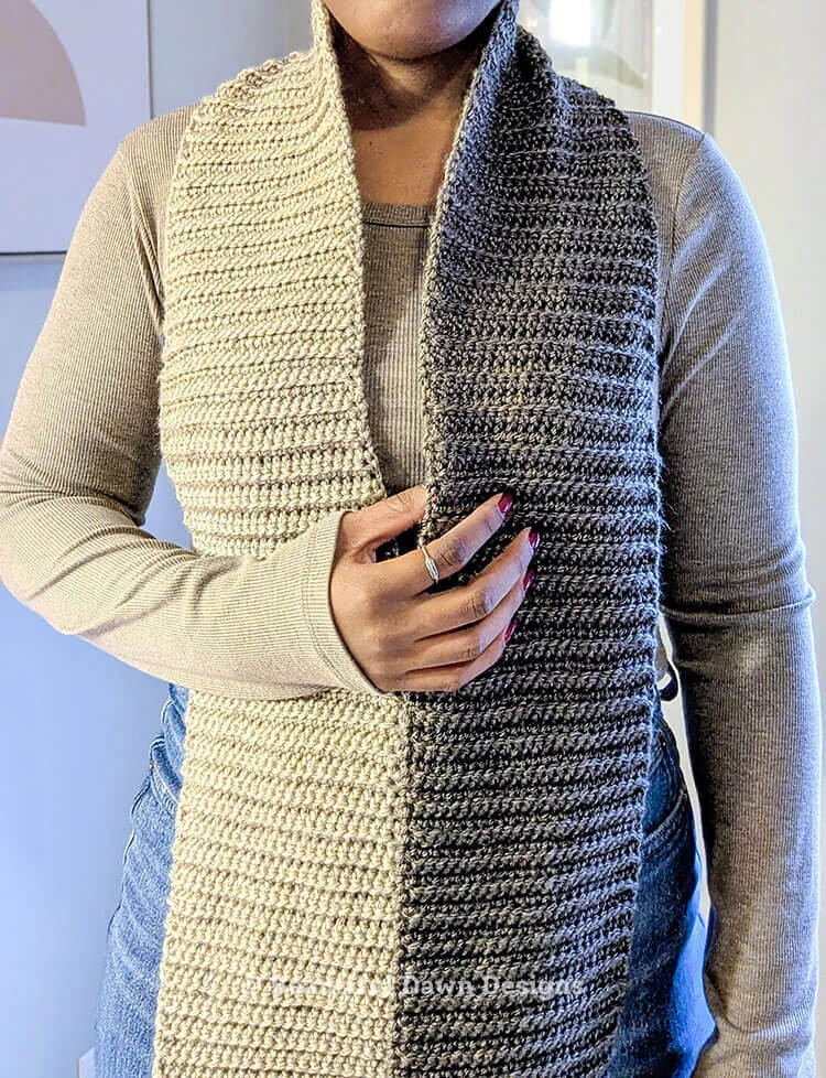 Easy Single Crochet Stitch Scarf