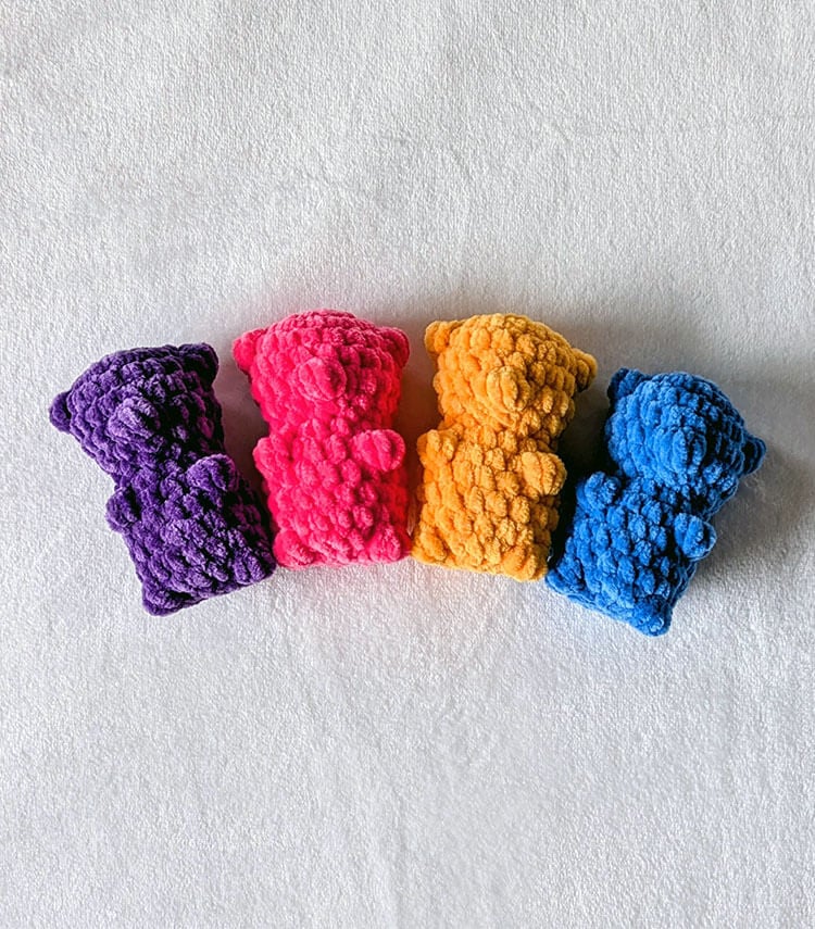 4 Colorful Gummy Bears