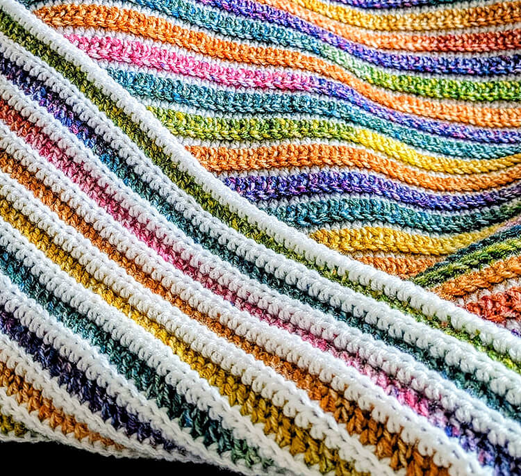 Crochet Prism Blanket in Progress