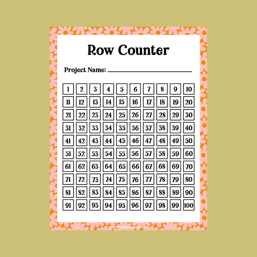 Crochet Row Counter