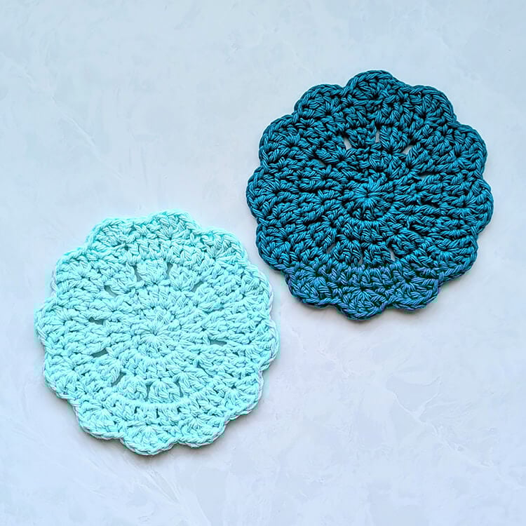 Bright New Day Crochet Coaster