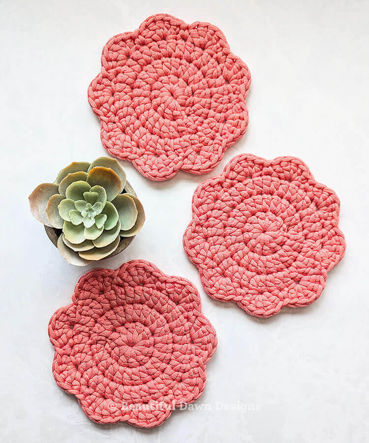 Chunky Flower Coaster